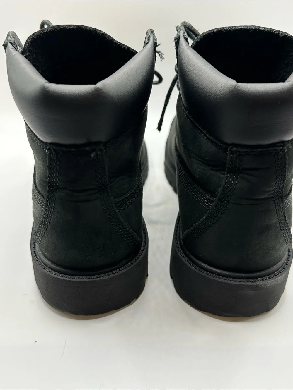 🖤 Timberland Boys’ Black Lace-Up Boots – Size 1.5